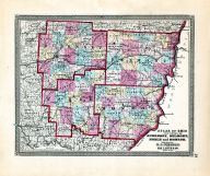 Guernsey, Belmont, Noble, Monroe, Ohio State Atlas 1868